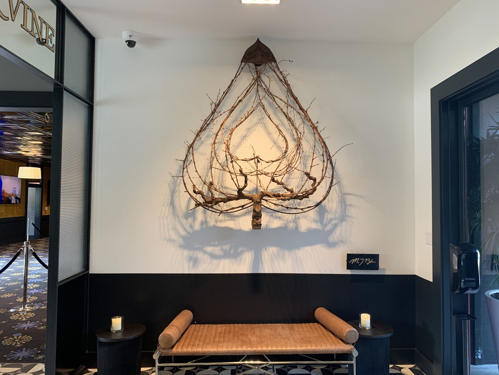 Inside Ace & Vine, a new Napa card room, bar and restaurant.